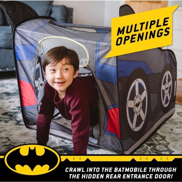 Batman Pop Up Batmobile Tent – Indoor Playhouse for Kids | Toy Gift - Picture 6 of 6
